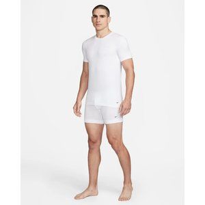 NIKE Men's Dri-FIT Essential Black Slim Fit Stretch Undershirts White Size XL